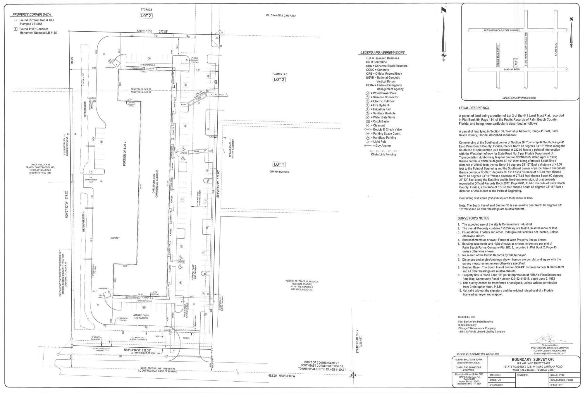 441 LAND TRUST PLAT - Commercial Sale