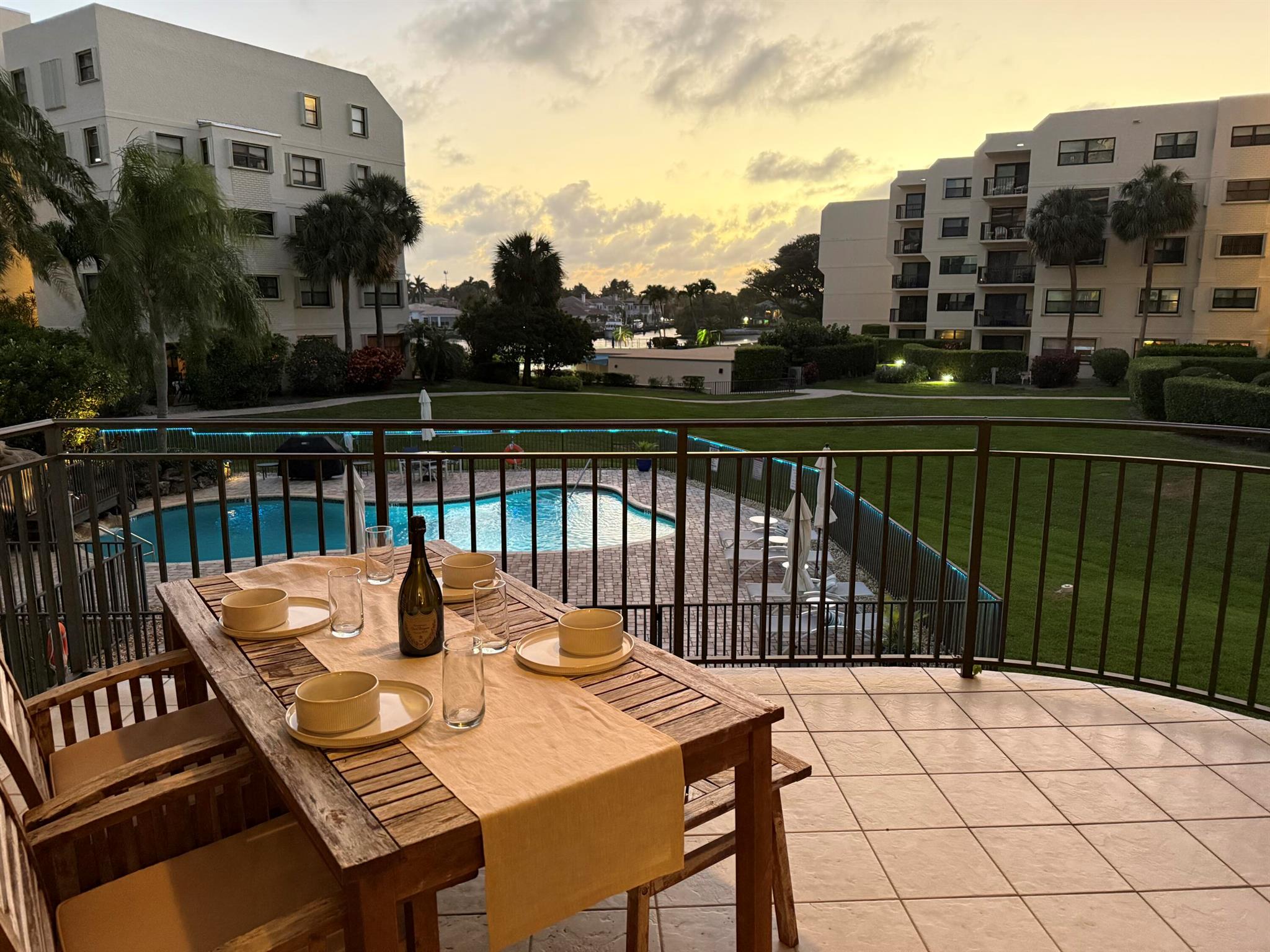 Watch the yachts go by! Welcome to 370 Golfview Rd #202, a modern rental property located on the inlet just 5 min South of the iconic Juno Beach. This 1,446 square foot residence offers a chance to enjoy the sunrise and sunset every day from the comfort of your own home. Featuring three bedrooms and two bathrooms, the unit is thoughtfully designed to accommodate a variety of lifestyles. The primary bedroom is furnished with a king bed, the second bedroom with a queen bed, and the third bedroom includes a trundle twin bed, providing ample sleeping arrangements. Walk to golf, breakfast, dinner, groceries, gym and nail salon. Walking distance to North Palm Beach Country Club and Golf Course! Situated on the second floor of a boutique building with only 40 units, this property boasts a