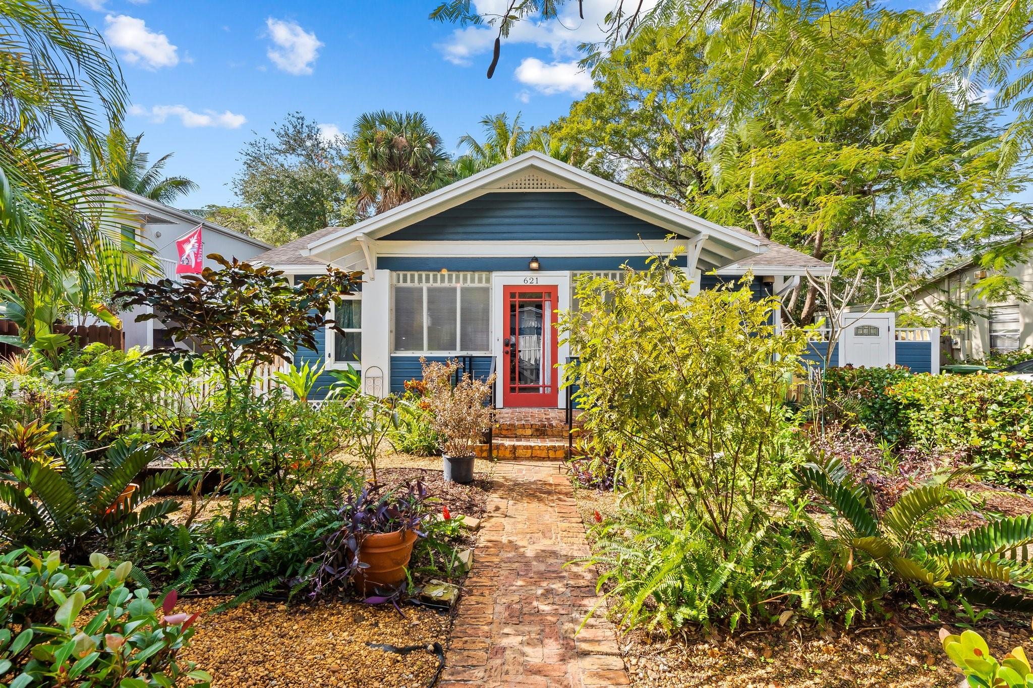 This charming white picket fence cottage in the highly sought-after Riverside neighborhood beautifully blends modern updates with classic character. The main house offers 3 bedrooms, 2 bathrooms, hardwood & tile floors, a newly renovated kitchen, a spacious main suite with a large walk-in closet. Additional features include all impact windows & doors, laundry room, enclosed front porch, formal dining room, a shed, and a generous backyard. The standout renovated guest cottage is perfect for ADDITIONAL INCOME, featuring impact-resistant windows, stunning granite countertops, pristine porcelain tile floors, and a private backyard with a deck. Just minutes from Las Olas, downtown, the beach, airport & I-95, perfect blend of charm & convenience! A Rare Find in Fort Lauderdale.
