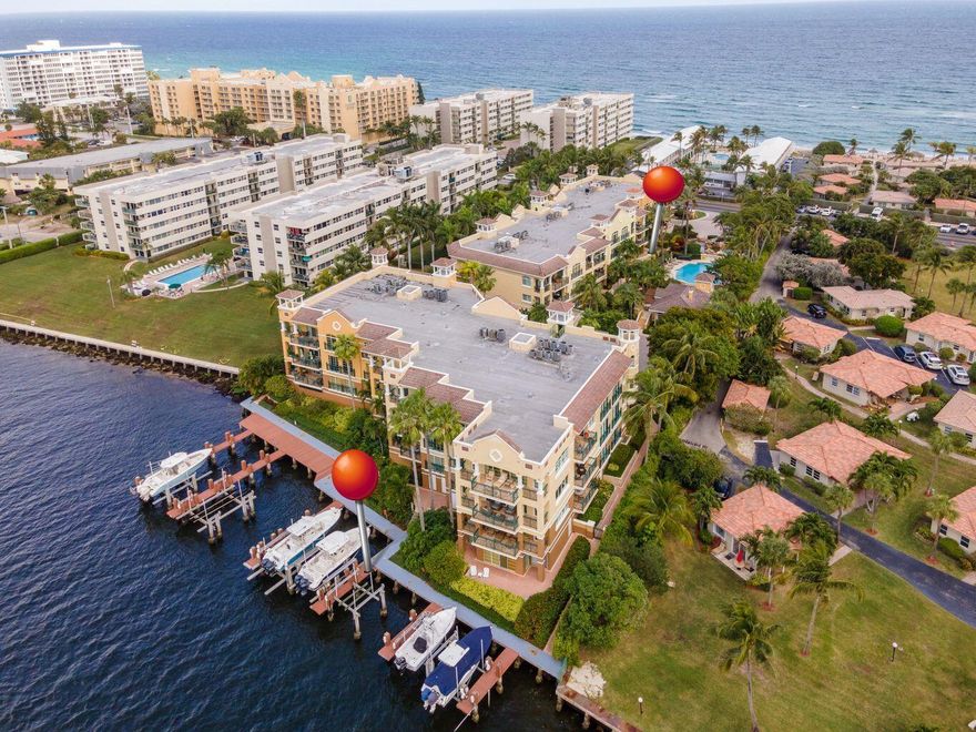 AVAILABLE 3/1/2026. ATTENTION BOATERS! Experience the ultimate waterfront lifestyle with this one-of-a-kind rental, featuring a deeded dock and boat lift included in the rent! Direct ICW living with public beach access just steps away. Step inside this spacious 3-bedroom, 3-bathroom condo and be greeted by the serenity of an oversized patio overlooking tranquil waterfalls and a sparkling pool. A private elevator from the garage, with 2 parking spots, takes you directly to your front door. The expansive living area and primary suite are bathed in natural light, creating a warm, inviting atmosphere. The primary bath boasts 2 custom closets, dual sinks, and a separate soaking tub for the ultimate in luxury. Plus, a dedicated laundry room with full-size washer and dryer adds convenience to