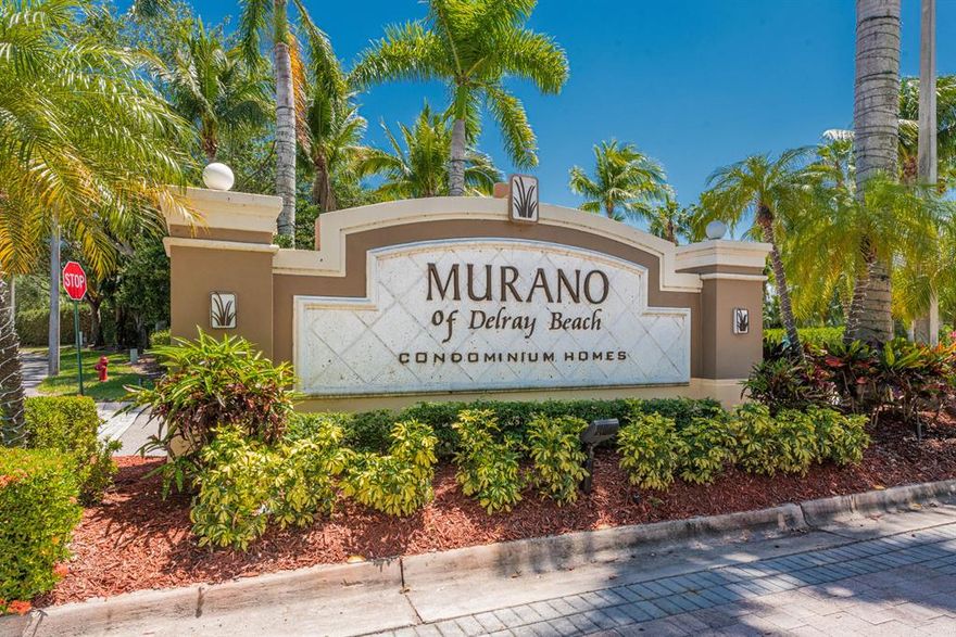 Very spacious condo 2 bed/2 bath. recently updated with new flooring ,walk-in closets, large balcony with great lake views, attached car garage, in a great location in Delray Beach near shopping restaurants and entertainments.

The Murano community allows investors and buyers to rent immediately without ant waiting period restrictions.

The residents of Murano  enjoy the club house, a beautiful pool, new gym, new tennis courts, racquetball courts, and such a great lifestyle.