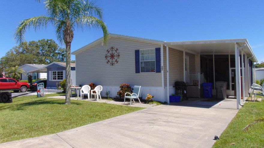 LARGE PRICE ADJUSTMENT.  Seller ready to make a deal.  Their loss is your gain.  get in now.  Where else can you get space for the entire family at this low price.  3 Bedroom with den, possible 4th.  All age community with all the great amenities. Don't miss out on this great space. Your New Home Awaits at Lakewood Village  Resort! Enjoy the vibrant community lifestyle  in Vero Beach, FL. Home has been freshly painted, and is ready for you to move right in. You'll love the convenience of its prime location and the fantastic amenities available to residents.