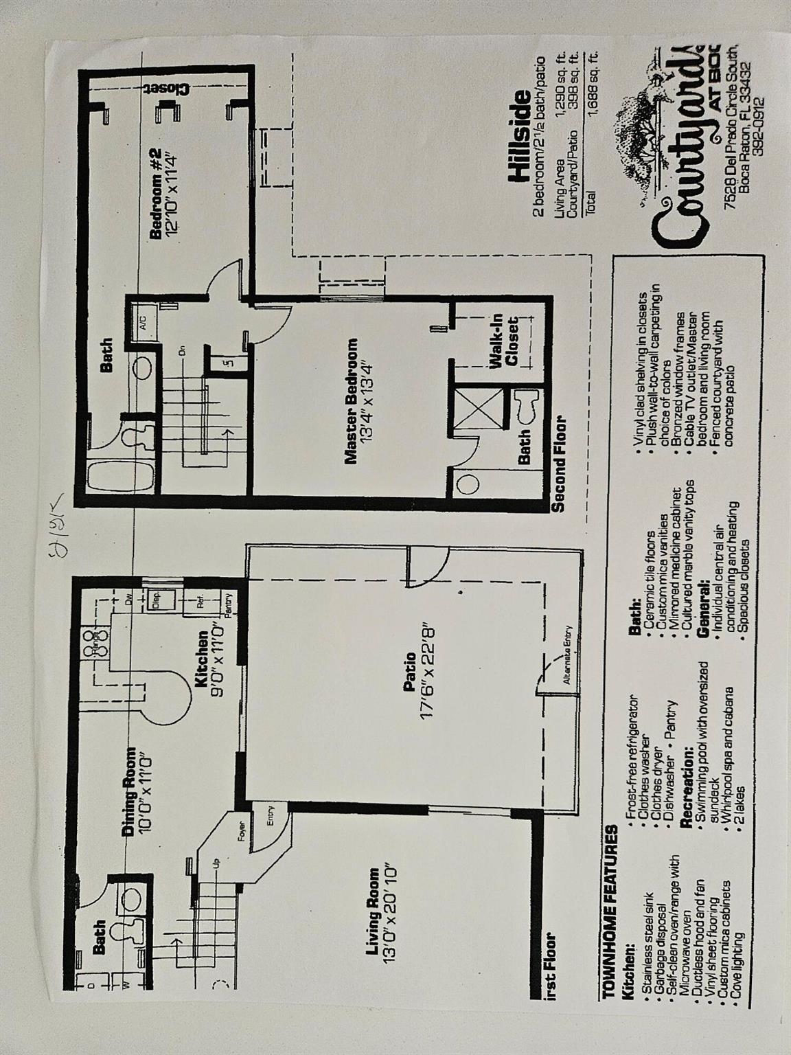 7521 Courtyard Run E, Boca Raton, FL, 33433/$370,000 1 7521 Courtyard Run E