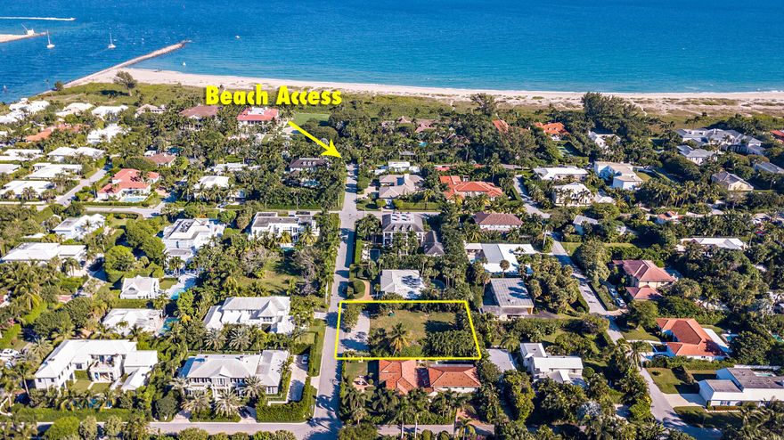 Pre-eminent Vacant Land Opportunity, situated on the North End of Palm Beach Island. Deeded Beach Access. 11,216 SF or .2575 Acres; Includes Architectural Plans 4,732 Total SF Under Roof plus 121 SF Pergola; 4 Bedroom / 5 Full Bath, Loggia, Office/Den (5th Bedroom). Dailey Janssen Architects; Roger Janssen, Drawings/Plans shared upon request.