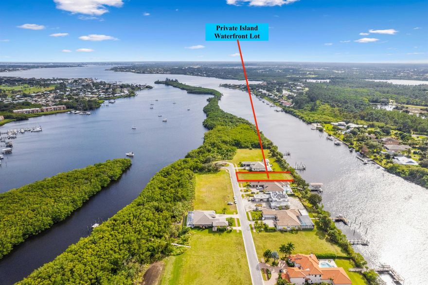 **Exclusive Waterfront Lot for Sale** - Build Your Dream Home! PRIVATE ISLAND (Gated).  Seller Financing Available! Seize the rare opportunity to own this stunning waterfront lot with no fixed bridges and direct ocean access! Located on a private, exclusive gated island, this prime parcel is just a short walk to the vibrant new Port District and the prestigious Saints Golf Course. Included with the sale are a full survey, detailed / clean soil report, and comprehensive construction plans for a magnificent custom home designed to maximize the breathtaking views. This is one of the last waterfront lots (located at the very end/ private section of island. Don't miss your chance to live in paradise--where luxury, convenience, and natural beauty meet!Seller Financing Available!