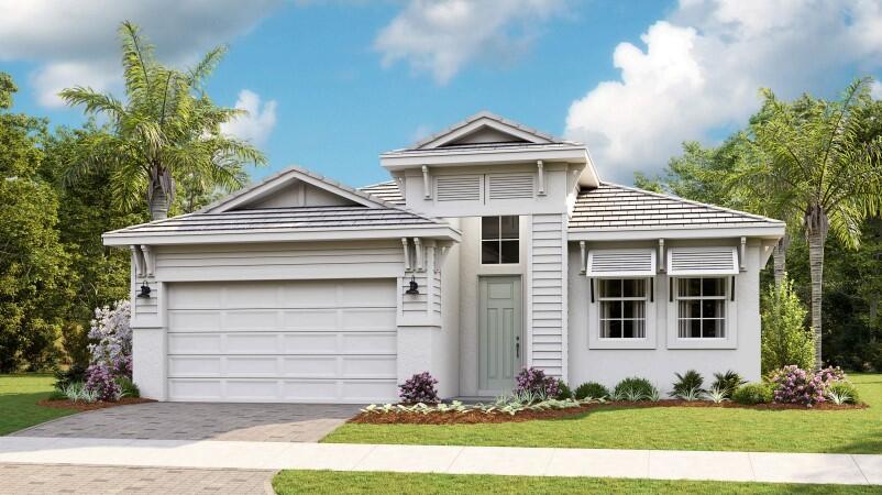 **NEW CONSTRUCTION** Move in Ready. Experience modern comfort and elegant design in this newly built Julia floorplan by Kolter Homes, located in the gated community of Cove Royale. Positioned on a northeast-facing homesite with peaceful preserve views and no homes behind, this 2-Bedroom, 2-Bathroom residence includes a 2-Car garage, and a private Flex space upgraded with double doors--ideal for a study or exercise room. The home features open concept with tray ceilings adding architectural appeal. The gourmet kitchen is a standout, showcasing Cambria Portrush quartz countertops with a bold 3'' edge on the island, second-tier upper cabinets, and a Luxe Layout cabinet package by Kitchen Craft.