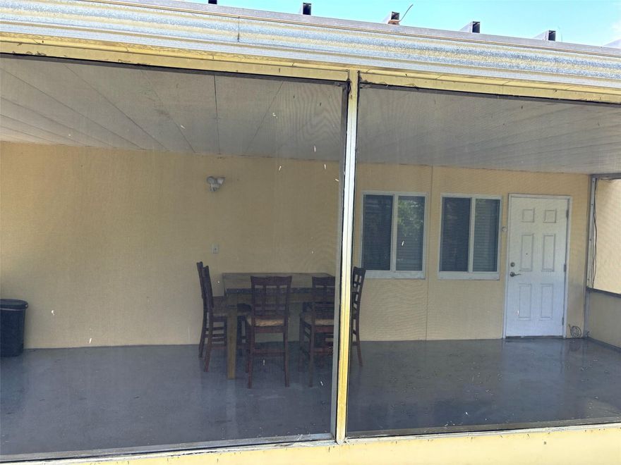 1BR/1Bath clean unit in coral Ridge Isles between I-95 and beaches. Huge screened in patio with fenced in backyard. Carpet free. Hurricane impact windows and doors. Unit is part of a triplex accessible from the backyard. No HOA approval needed. Unit is currently vacant. Fast move in is possible. First, last and security deposit required.