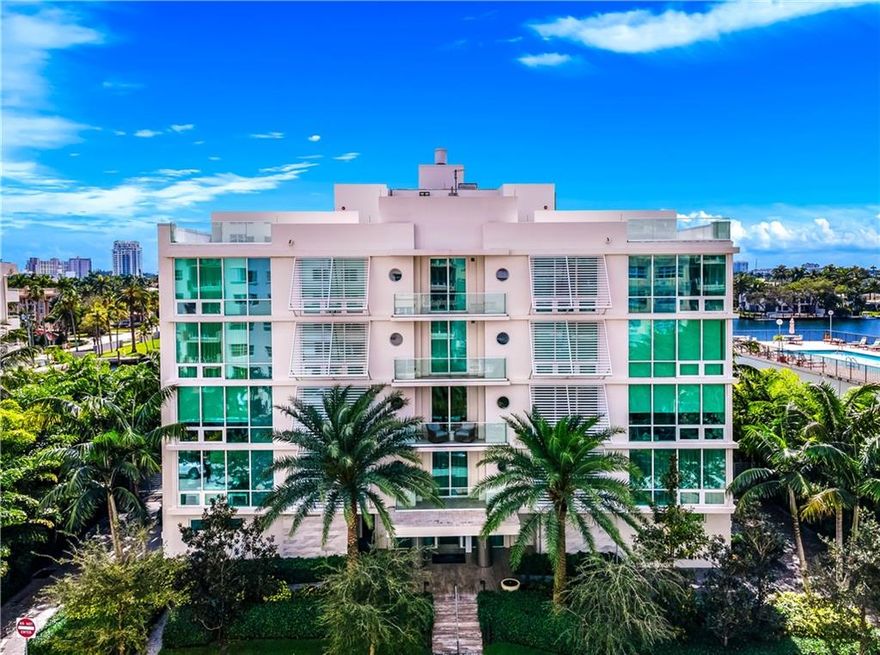Live the ultimate life of luxury in this turnkey penthouse in a boutique building with 8 residences located steps from Las Olas Blvd.   Private elevator and foyer.  4170 sq ft of indoor living space.  Rooftop terrace complete with a summer kitchen and spa with dockage that can accommodate a yacht with a 20 ft beam.  Custom Snadiero chef's kitchen with Miele appliances.  Imported Italian wood interior doors.  Designer furniture included.  Split floor plan, floor to ceiling windows, rooftop terrace with beautiful water views, custom closets, electric blinds, back up generator and a climate controlled two car garage.