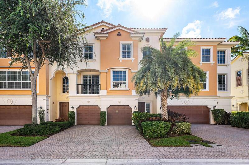 Stunning East Boca Tri- Level Townhome in Desirable Trieste. Amazing East Boca Location close to the Best Beaches, Great Restaurants, Trendy Delray Beach, Night Life, Upscale Town Center Mall, Whole Foods, Trader Joes, Museums, Golf/Pickel Ball/TennisThis Casa Luna Model Townhome features 4 Bedrooms and 3.5 Bathrooms.First level has an interior elevator , 2 car garage, a Private Backyard, Family Room,Bedroom with/king size bed and a full bathroom. 2nd level features an open concept kitchen, dining room, living room ,balcony and an office/ den.Third floor boasts an oversized primary suite ,bedroom and bathroom, two guest bedrooms with a queen size bed, and two twin beds , a laundry room, two AC zones, storm impact windows.