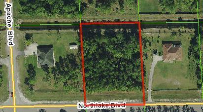 Location!!! Location!!! Location!!! One of the best lot available in Loxahatchee (1.39 Acre) on the most desirable road - Northlake Blvd. Lot high and dry perfect for your dream home or a great investment. With all the development in the surrounding area this lot will not last. SELLER MOTIVATED!!!