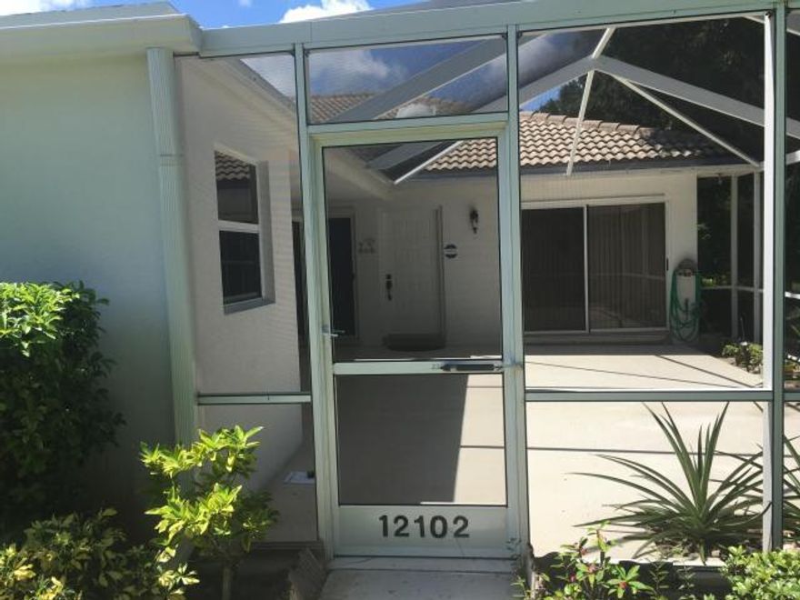 One level townhouse, nice 2/2 floor plan with great room at the popular Oaks Sun Terrace community in the heart of Palm Beach Gardens; The unit has a huge screened patio overlooking a lake; Community has sidewalks and pool; Tennis courts are within walking distance; Close to Gardens Mall, College, Hospital, Restaurant & Shopping center. Minutes from I-95 and the Turnpike. Beaches about 10 minutes away. Great Schools.