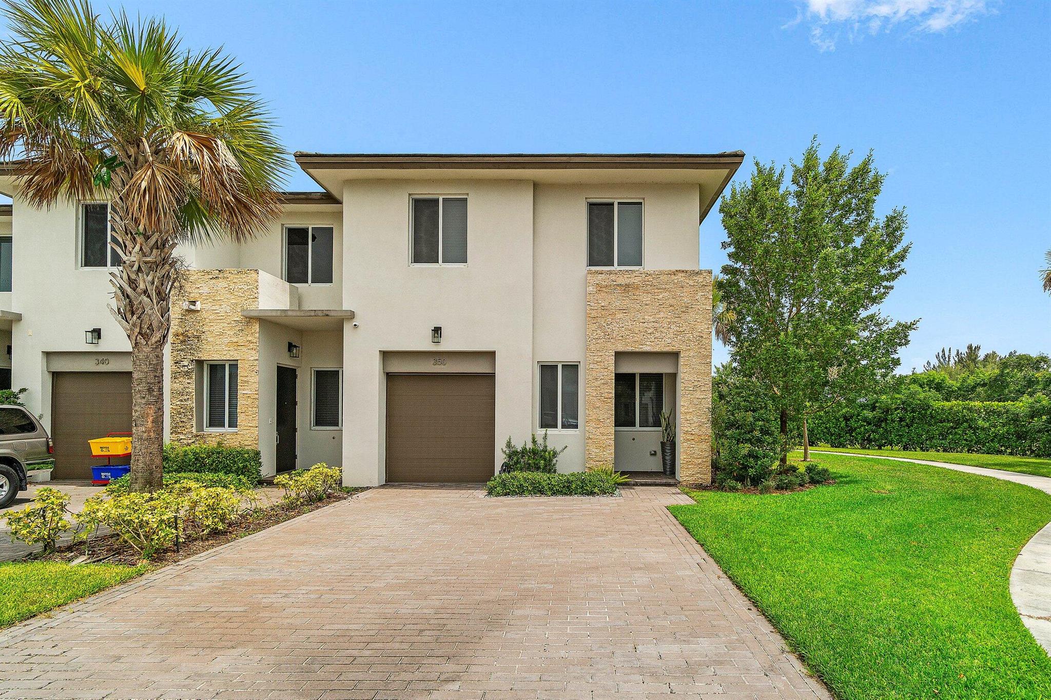 Beautiful turnkey, fully furnished corner-unit rental offering 4 bedrooms, 3.5 bathrooms, and spacious two-story living. This upgraded townhome features an open floor plan, luxury vinyl flooring, stainless steel appliances, a large kitchen island, and elegant cabinetry. All bedrooms offer great closet space, and the home is equipped with impact windows, doors, and sliders for added security and peace of mind.