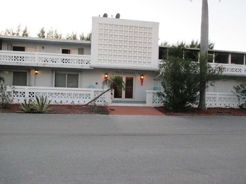 Price INCLUDES WATER & UTILITIES! EAST of Federal Hwy on south side of OCEAN Ave. Across the street from Marina, Banana Boat & Two George's. Completely renovated, fully furnished with utilities included. Vacant & ready to move in. Absolutely beautiful condo located east of 95 on the intracoastal bridge to the ocean parks & beach! Paradise awaits! Walk across the intracoastal bridge to the beach. HUGE 27x8 patio in front. Covered carport with washer/dryer in utility room. ''All Age'' community. 2nd floor. Unit has central AC (quieter & lower electric bills) verses window units. Updated lighting in LR. Walk in closet in master bedroom. This unit is furnished. 15 minutes from/to FAU.