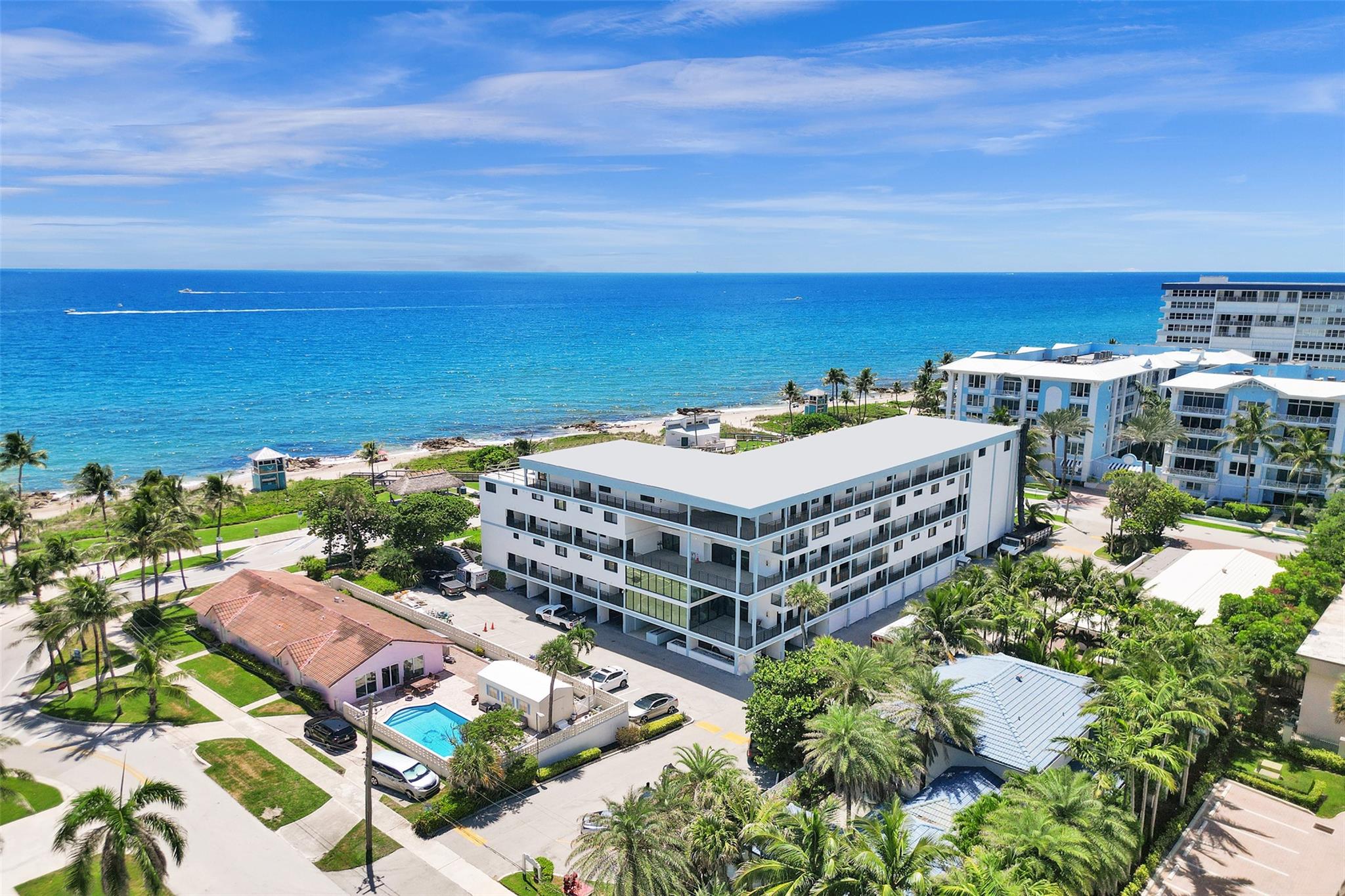 Experience the best of South Florida in this elegantly updated, rarely available 2-bedroom, 2.5-bathroom two-story oceanfront residence at Island Point Condos! Perfectly situated just steps from the sand and offering breathtaking ocean views from your upstairs primary bedroom and downstairs balcony, this residence truly has it all.
Inside, you'll find a thoughtfully designed layout featuring updated living and dining areas, a modern kitchen w/ granite countertops and SS appliances, impact windows and sliders, and stylish wood like tile throughout. The in-unit washer and dryer, spacious bedrooms, and updated bathrooms add everyday comfort and convenience. Two storage spaces! Enjoy direct walkout access to the community pool and easy beach access just across the street. Investor friendly