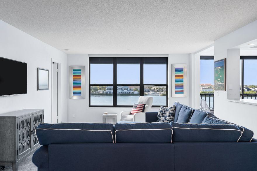 Welcome to your waterfront retreat in Jupiter Cove! This beautifully updated 2-bedroom, 2-bath condo captures the
best of coastal living with sweeping views of the Intracoastal Waterway. Step inside to a bright, open layout and
enjoy the comfort of tastefully renovated bathrooms with a spa-like finish. Hurricane impact windows add peace of
mind, energy efficiency, and a quieter, more serene interior. The spacious living area flows effortlessly -- sip your morning coffee, unwind after a day at the beach, or entertain while taking in the stunning water views. Located in the sought-after, gated Jupiter Cove community, residents enjoy
resort-style amenities including a heated pool, fitness room, pickleball, and tennis courts.