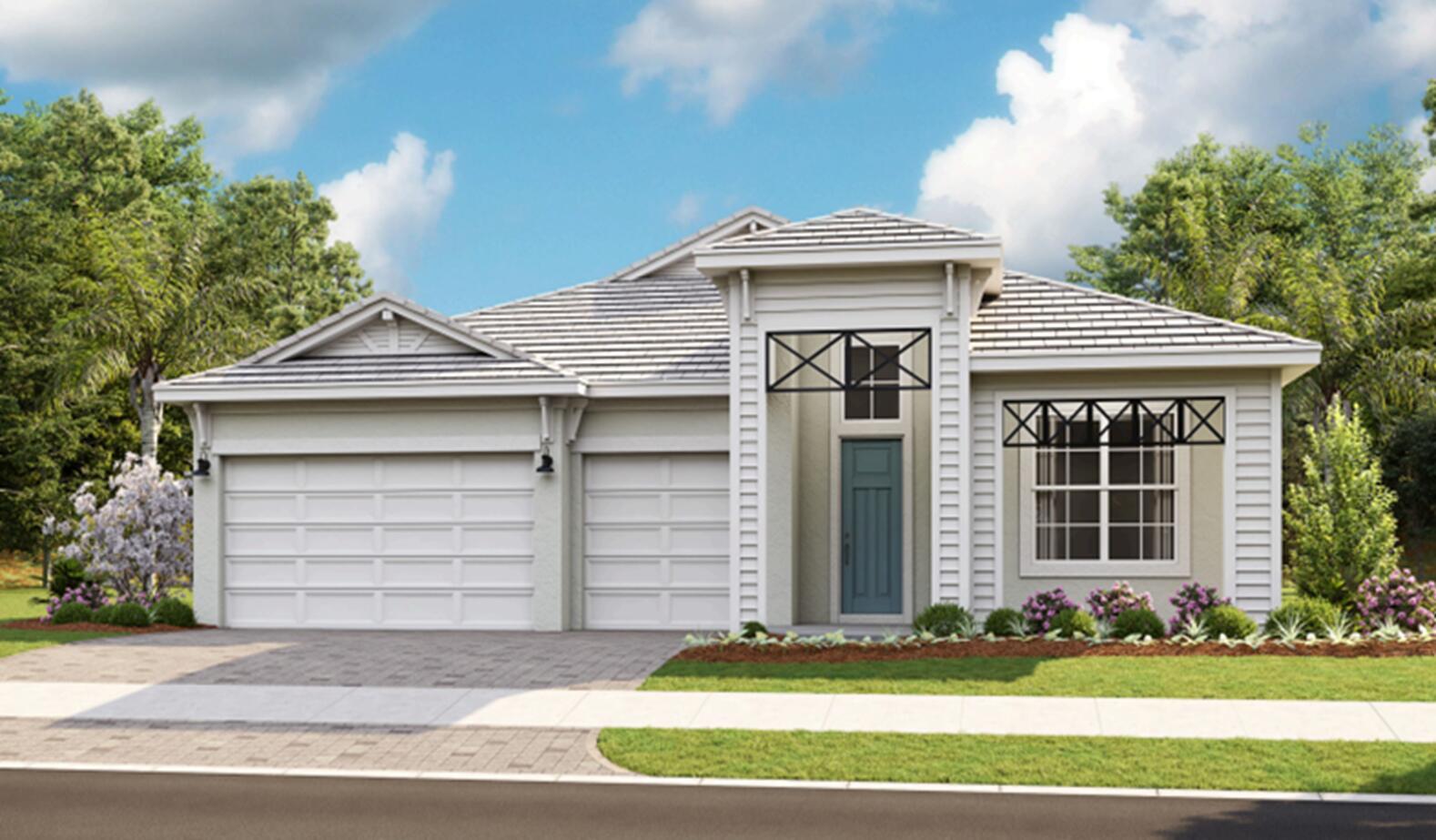 **Under Construction** This brand-new Paige floorplan, built by Kolter Homes, is under construction and will be available November 2025. Located on an easement with a lakefront view, this home includes 3 bedrooms, 3 full bathrooms, a study with double doors in lieu of flex space, great room, covered lanai, and a 3-car garage. This home also includes a deluxe owner's bath with a frameless shower and free-standing tub, and an upgraded lighting package throughout. Community amenities include a grand gated entry, PGA golf membership availability, 27 pickleball courts, fitness center, and an indoor resistance pool. The community has a full-time Lifestyle Director who keeps the social and event calendar full of activities for all interests.
