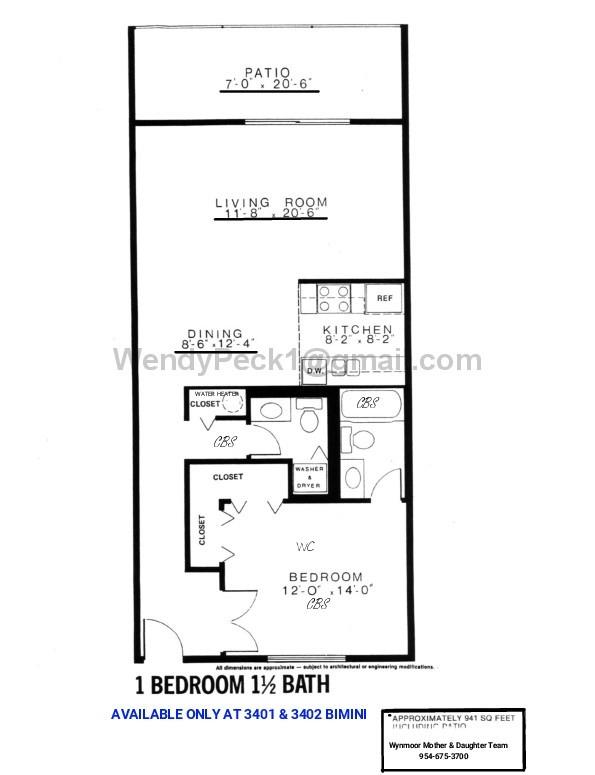 Experience the ultimate in active senior living at this exceptional 55+ community! This uniquely designed one-bedroom, one-and-a-half-bath floor plan is a rare find, complete with an inside washer and dryer for your convenience. As you enter the expansive foyer, you'll be greeted by elegant French doors that lead into the spacious main bedroom. The thoughtfully laid-out hallway leads to a stylish half bathroom featuring a washer and dryer. The inviting living and dining area, located at the back of the apartment, is perfect for entertaining guests.  One of the best aspects of this property is that the owner is not looking to sell, ensuring your tenant enjoys peace of mind. Steps to Bimini  village pool with BBQ facilities, nestled in a serene location. Vacant