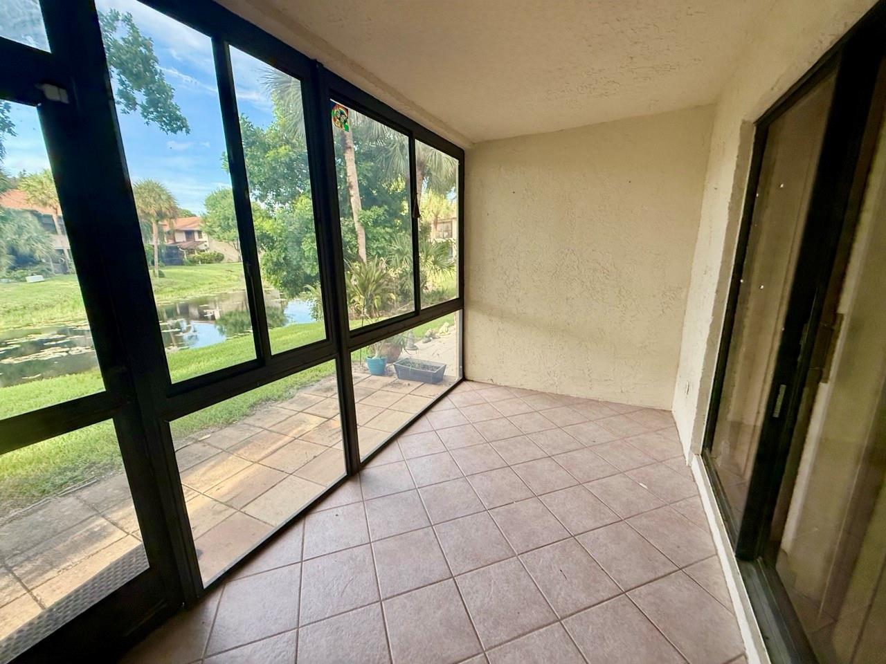 MORE PHOTOS TO COME***Here is an opportunity to buy a ground floor LAKE VIEW corner condo with 2 Primary Suites at a bargain price*Location, Location, Location* Secluded corner condo with classic lake view*The floor plan is unique with 2 Primary Bedrooms each with its own Bathroom and Sliding Glass Doors to Back yard* Full size front opening washer and dryer*Wood look floors*Clean and ready for your own finishing touches*Maintenance includes Garbage, water, sewer, cable and all outside maintenance*Nearby shopping, transportation, casinos, entertainment*Beaches and airport only 15- 20 minutes away*Amenities for all ages including Heated Pools, Fitness Center, Tennis, Basketball Bocci, Pickle Ball, Olympic Style pool w/ swimming lanes and deep water, Relaxing Hot tub and saunas*