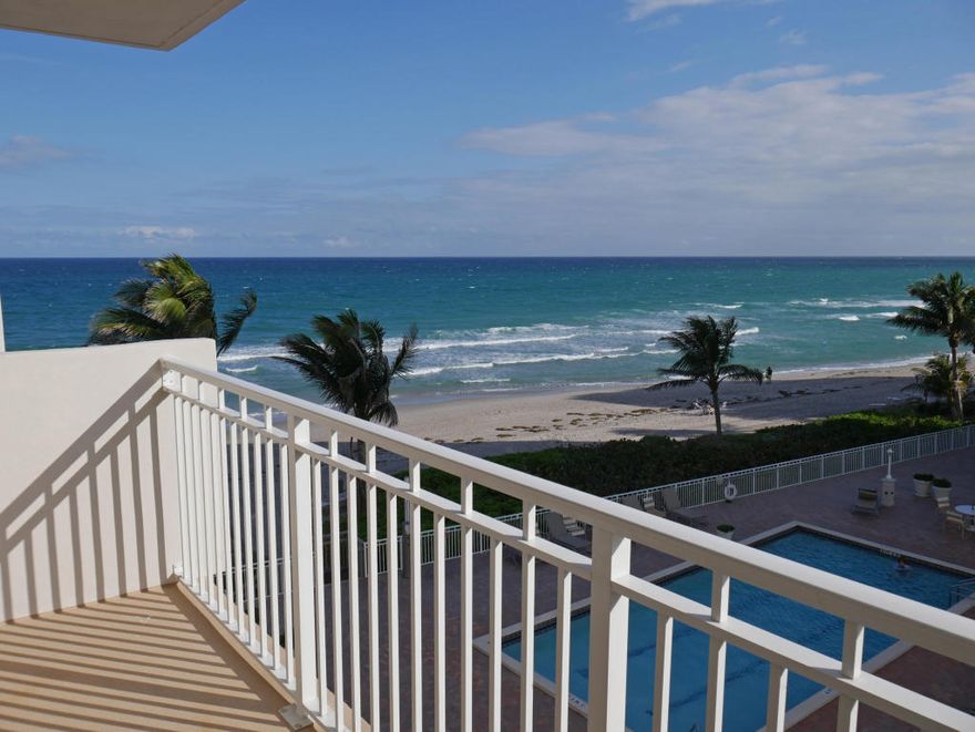 Rarely available Unfurnished annual rental on the sand with ocean view.  Gated community, two pools and gym.  All ages, Association does not allow pets.