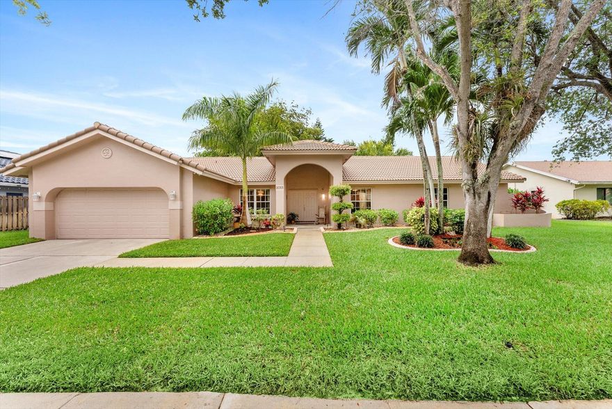 Situated on an oversized, beautifully manicured lot in the desirable Pasadena Estates of Chapel Trail, this home offers impressive curb appeal with a large front lawn, lush landscaping, and a double-door entry. Meticulously maintained, the residence features spacious living areas and generously sized bedrooms. The primary suite includes a spa-like bath with a separate tub and shower, along with an oversized closet. Secondary bedrooms are also spacious and offer large closets. The kitchen is equipped with stainless steel appliances, a pass-through window to the porch, and opens to the family room. Enjoy outdoor living on the large screened porch overlooking the expansive backyard—an ideal setting to add your personal touches and make it your own.