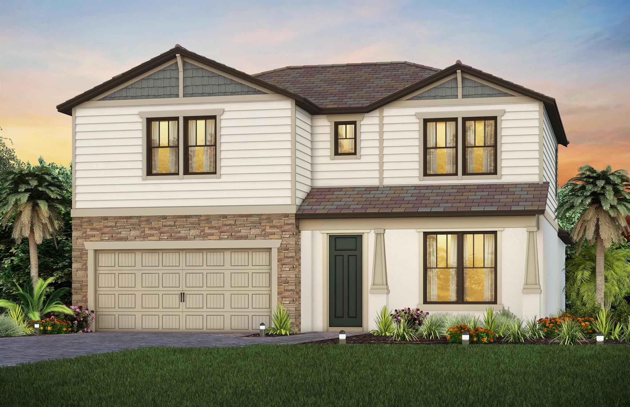 NEW CONSTRUCTION without the long wait in Veranda Gardens. This spacious 5 Bedroom/4 Bath Whitestone boasts a convenient first floor Owner's suite plus a Guest Bedroom that can also be used as an office space. Upstairs loft is perfect for family gatherings or fun kid hangouts. Enjoy a private view in your backyard which has room for a future pool. This home has been loaded with on-trend design upgrades and colors. Estimated completion by end of 2023 which means less wait time for you but MORE savings from the Builder. Special Finance Incentives Available through in-house lender.