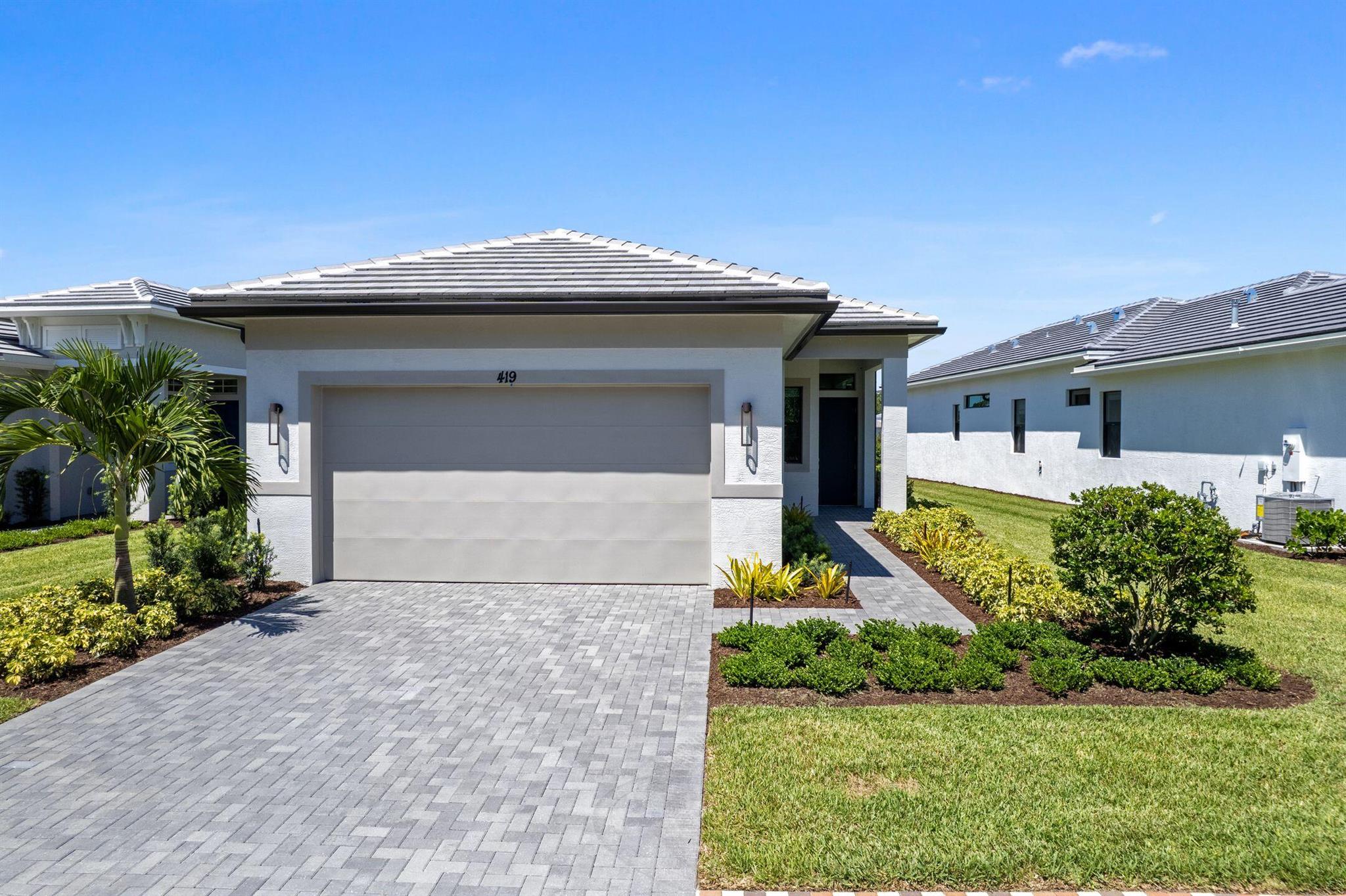 New Construction - Move-In Ready*Located in the gated community of Rivella in the Sandpiper Bay area, this Beverly floor plan offers 3 bedrooms and 2 bathrooms on an oversized preserve homesite. The layout includes a 4' extension to the owner's suite, a lanai extension, and a 5' privacy wall on the covered lanai. With no home across the street, the property offers added privacy and a quiet setting. Ready for immediate occupancy!