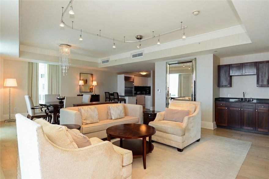NE Corner unit with direct Atlantic Ocean views wrapping around to the Intracoastal waterways. One of a kind residential presidential suite atop of the award-winning 5 diamond Ritz-Carlton hotel in the heart of Fort Lauderdale Beach.  Ownership has no restrictions, and hotel rental program is optional.