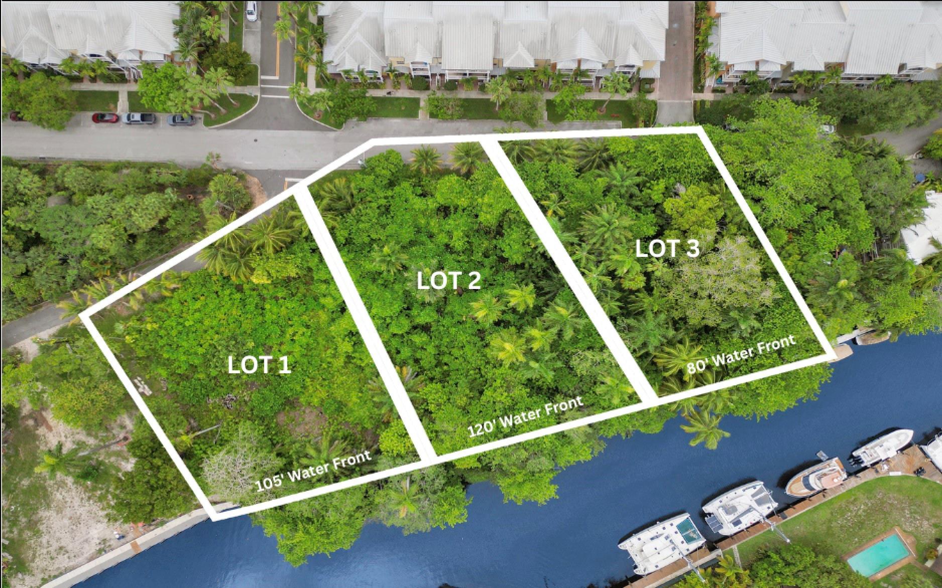 Lot 2 – Largest Parcel | 22,892 SF | 120’ Waterfront | Incredible development-ready parcel consisting of 3 lots w/ 150’ of road frontage & 120’ deep water on the North Fork of the New River. Located in the middle of three contiguous parcels in iconic Sailboat Bend, this oversized lot offers endless potential. Walk to Las Olas, enjoy riverfront dining & take a quick drive to the beach or airport. Whether building luxury homes or a signature estate, this parcel can be acquired with Lots 1 & 3, making it an exceptional opportunity in one of Ft. Lauderdale’s last remaining buildable waterfront locations, a once-in-a-lifetime chance to control over 300' of waterfront & approx. 1.22 acres in the city's most eclectic location. Call listing agent for more info regarding plans & permitting.