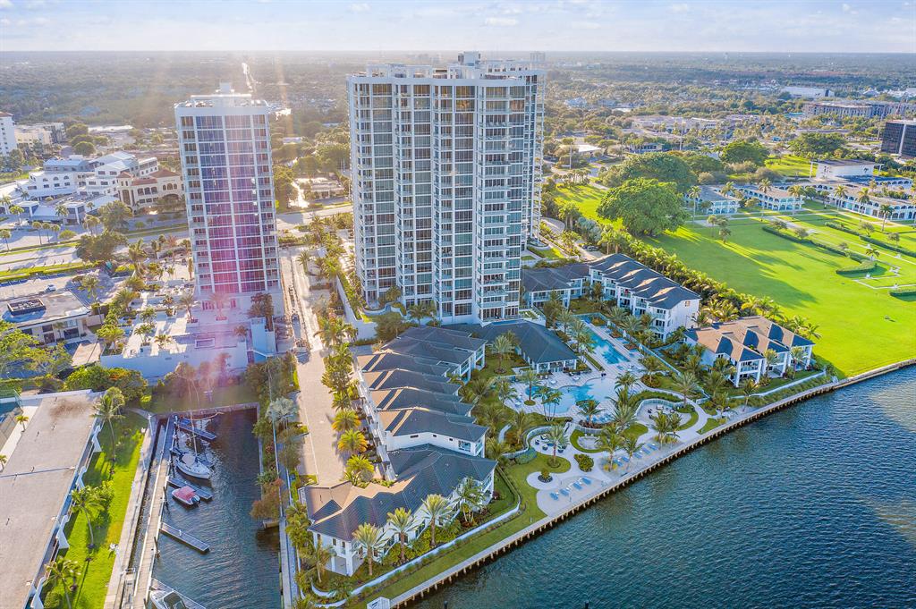Immaculate ''Cobalt'' model that has undergone major upgrades in the desirable south towers at the Water Club. This 12th floor home boasts breathtaking intracoastal bay views, expansive views of the ocean and the entire coastline. This unique floor plan with 2-bedrooms and 2.5 baths features a beautifully upgraded open den area that includes a high-end built-in desk & entertainment center that makes for a great workspace and second tv/sitting area. The Contemporary European designed open kitchen features upgraded cabinets, elegant marble countertops & marble and tile backsplash. The upgraded kitchen also boasts a large center island and separate bar area with extra storage & beverage refrigerator. Main living area/Great Room has large open seating, dining areas & spectacular water views
