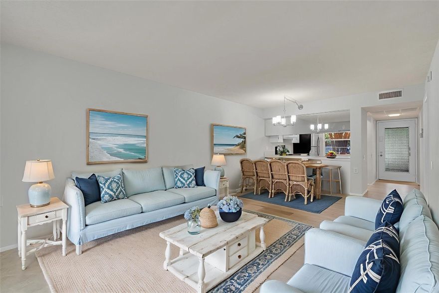 Welcome to the Gated community of Wynmoor. This Beautiful first-floor unit is Move-in ready! Featuring: Newer SS appliances, new laminate in the primary, freshly painted, laundry on site next to unit, extra storage comes with each unit and tile flooring in the main living areas. Price to sell! Community offers 19 pools, a championship 18-hole golf course, restaurant, bistro, movie theater, clubhouse, gym, dance halls, Jacuzzi, and more. Pools open until 11 PM. Gorgeous landscaping with 24/7 guarded gate. Just bring your toothbrush!