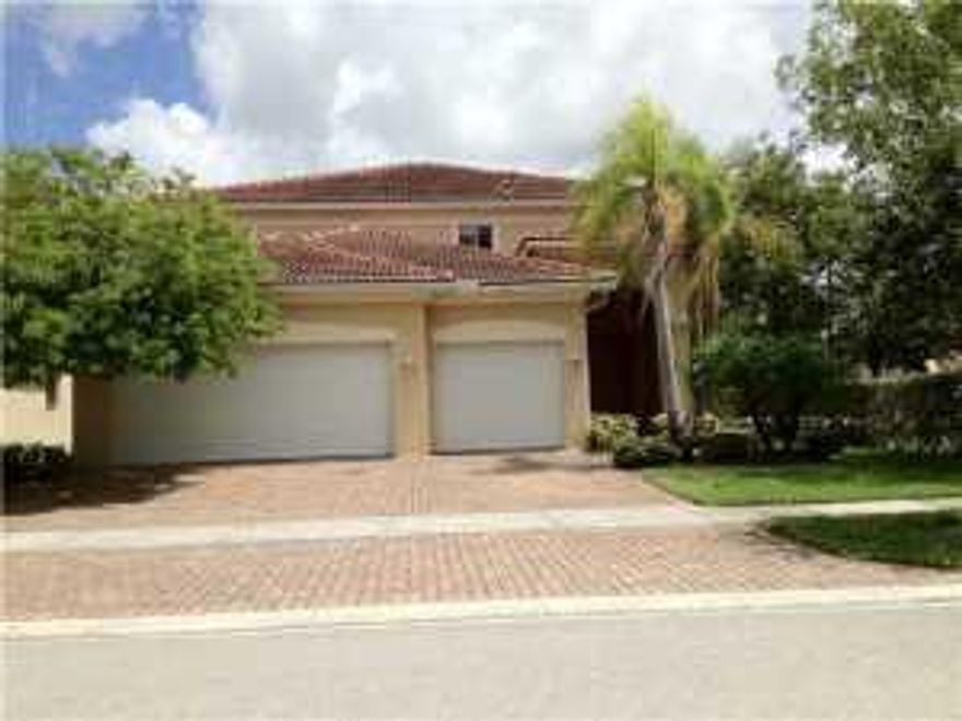 Great buy for this large well maintained home in Terracina!  Gated community with all amenities!  5 bedrooms, 3 baths and a 3 car garage!  4 bedrooms upstairs and one bedroom down.  Gorgeous upgraded kitchen and great appliances!  What a great place to call home!