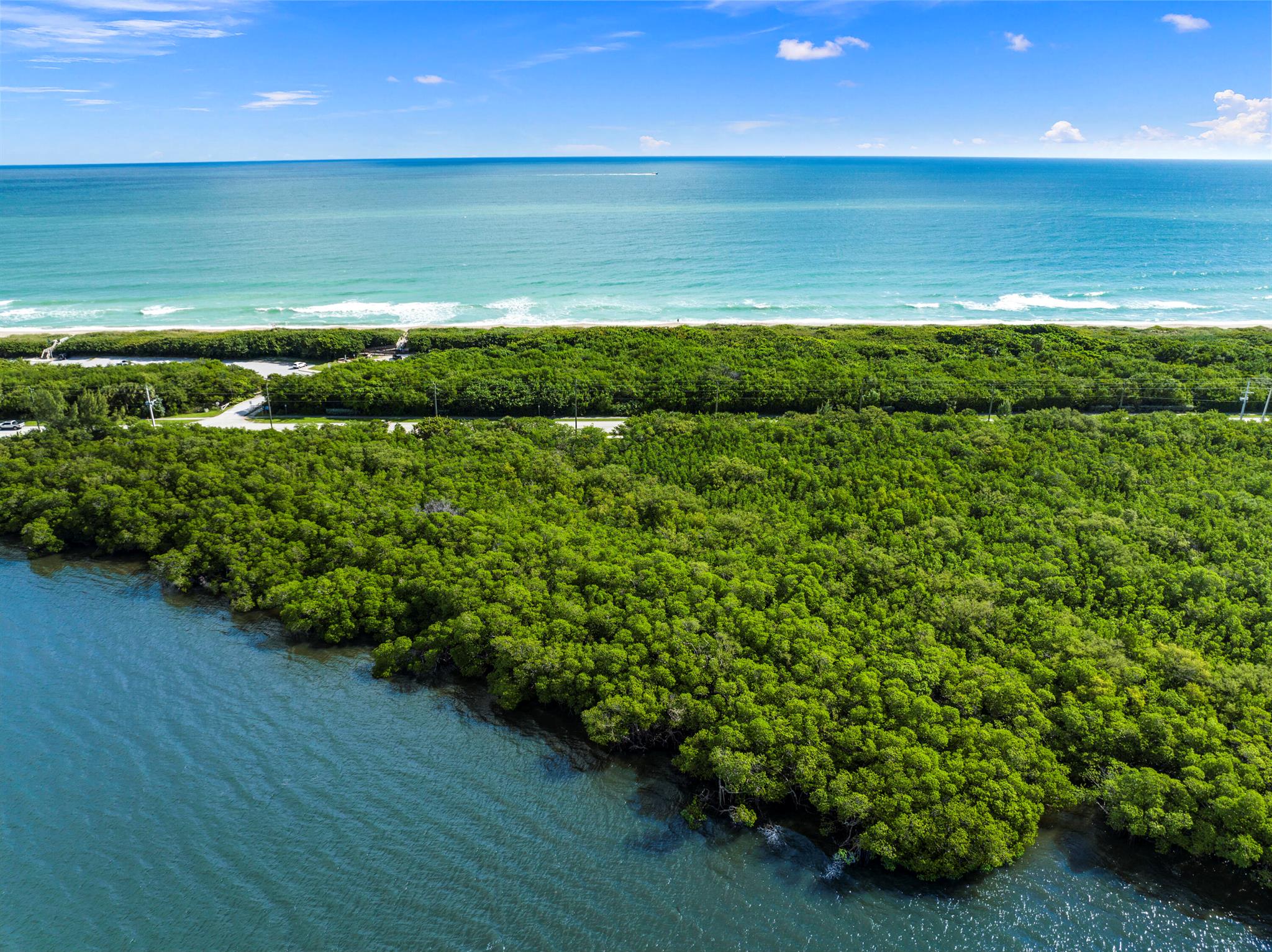 HUTCHINSON ISLAND. Indian River Frontage 300', also known as the Intracoastal Waterway. Across the road (A1A) is Bob Graham Beach which is Oceanfront. Martin County Owns the land to the North, Martin County Owns the land to the South. To the East across A1A is Owned by the State of Florida. Property is just under 1.5 acre, which is Martin County Zoned (HR2A). LAND USE PLAN is Estate Density 2UPA. Property has heavy coverage of Mangrove (red mangrove, white mangrove, black mangrove). Although the state acquired the land across A1A, it is believed that as a LOT OF RECORD this is a buildable lot. Don't be misled, acquiring a permit will be difficult as the property is a wetland. Imagine the sunsets! Imagine no neighbors to north or south, SELLER FINANCING MAY BE POSSIBLE!