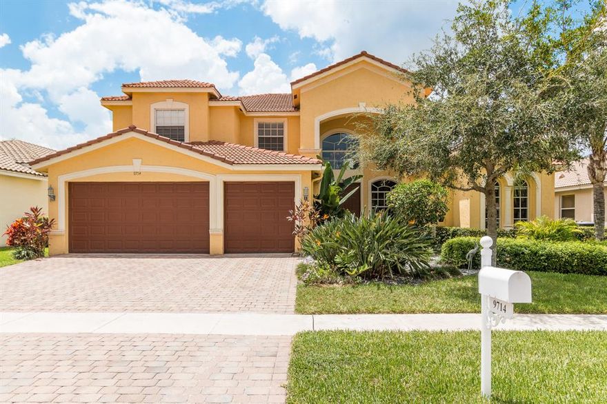 YOUR SEARCH IS OVER, PRIVATE GATED COMMUNITY,''A'' RATED SCHOOLS, MANY AMENITIES. MASTER IS DOWN. NEW FLOORING JUST INSTALLED. Come see the most sought out model in the community, The Andrea. This well maintained  3,818 spacious living space with transferable maintenance plan, offers a 5 BD / 4 BA / Office or 6th bedroom / Upstairs living space / 3 CG. Large and open 20' volume ceilings in living and family room, with many windows that provides natural light. Chef's kitchen with double oven, granite counters, 42'' cabinets with crown molding and plenty of storage. Spacious master suite with coffered ceiling and sitting area, large walk in closets, huge master bathroom with separate shower, large roman tub and dual sinks. The 3 bedrooms upstairs are well sized and all have walk in -- > -- > closets. The backyard is a bird sanctuary ( humming birds, cranes, cardinals.... ), quiet and private with a fire pit. A large covered paver patio, Portable pet fence. Plenty of room for a pool or you can enjoy the 5 star amenities at the beautiful clubhouse, that includes a resort style pool, fitness center, lighted tennis and basketball courts, children's play area and so much more. Close to shopping, restaurants, major highways, airports and the beach. Your new home awaits you.