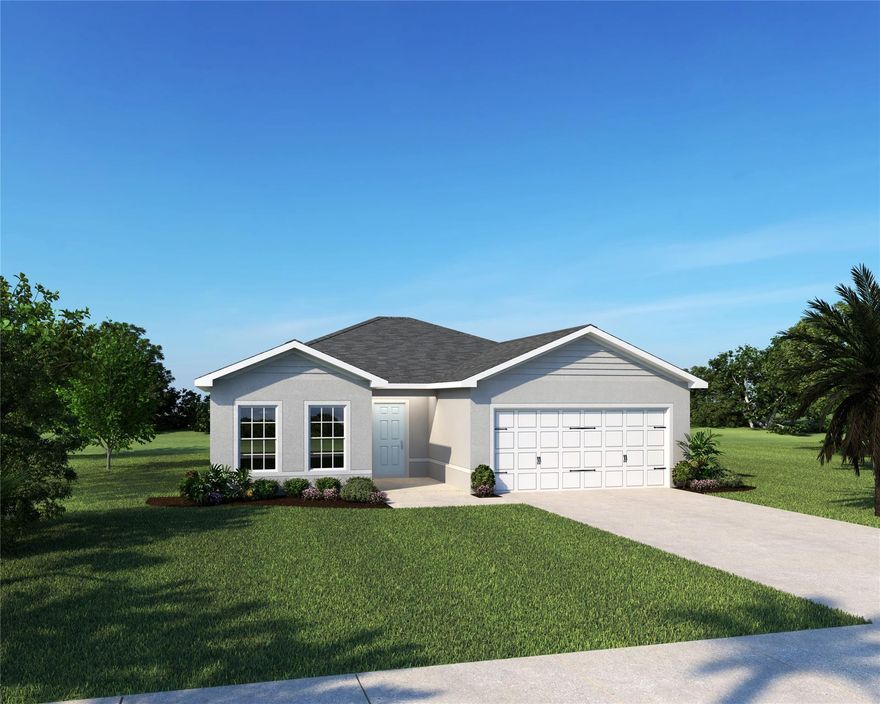 Avalon Crossing is the best value in St. Lucie County, offering a NO CDD single-family homes with a backyard. Near I-95 and beaches. The Canary is a ranch-style living. Enter the foyer through the 2-car garage to find 2 large bedrooms and a full bath. Play games in the great room or gather round the dining table to enjoy a homemade meal coming fresh from the gourmet kitchen. An optional lanai lets you enjoy outdoor living. The highlight of the home is the expansive owner’s suite, with its gorgeous bath and sprawling walk-in closet. WIFI garage opener and Ecobee thermostat. **Closing cost assistance available from Builder’s affiliated lender**. DISCLAIMER: Prices, and offers subject to change w/o notice. All photos are stock photos of this floor plan. Actual home may differ from photos.