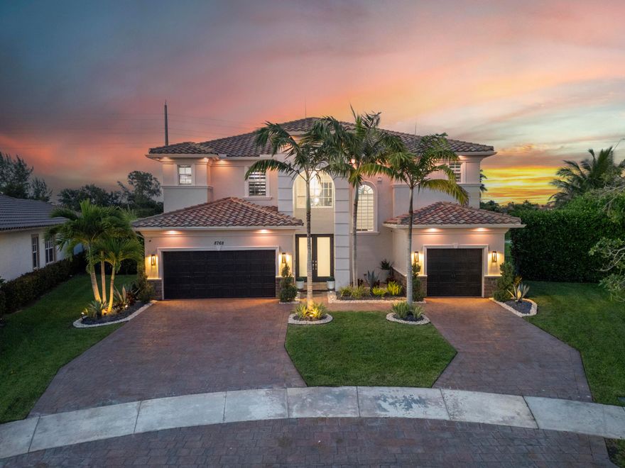 Welcome to this model-quality home in the highly sought-after Miralago community of Parkland, set on a rare oversized lot. With over $500K in upgrades, this residence offers luxury living inside and out. The backyard is an entertainer's dream featuring a custom pool, pergola, outdoor kitchen, private basketball court, and mosquito control system for year-round comfort. Interior upgrades include a beautifully renovated kitchen, laundry, and bathrooms with high-end finishes throughout, custom window treatments, plus a custom movie theater and extended balcony unique to this model. The garage is professionally finished with AC and a fully equipped gym. Located in a resort-style, guard-gated community with top-tier amenities. A truly one-of-a-kind home, must see!
