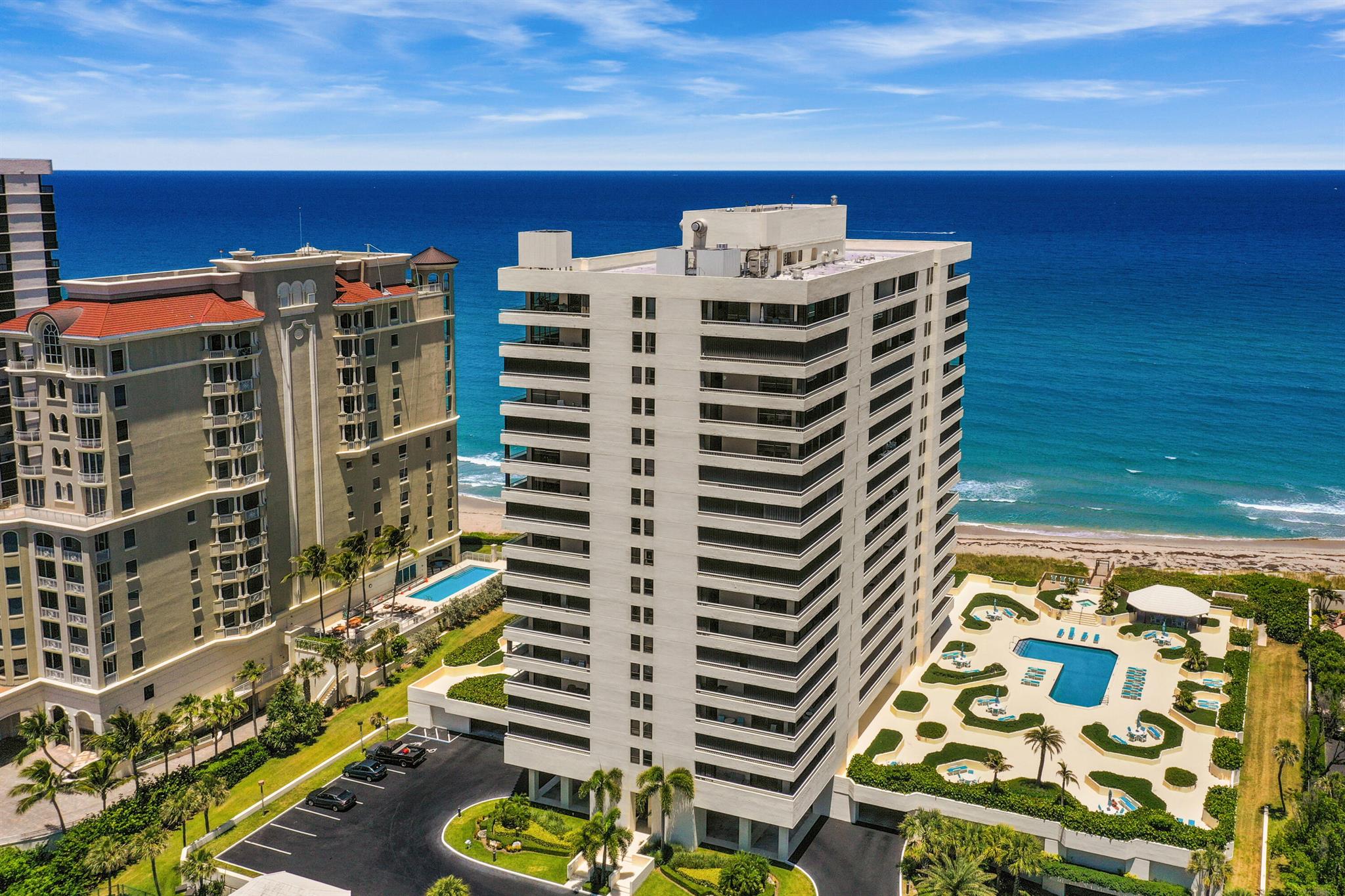 Experience the pinnacle of waterfront living at 5280 N Ocean Drive #7D, a corner 2-bedroom, 2-bath residence luxury condo located directly on the beach. Oversized primary and guest suites in a split floor plan offer serene privacy. Two full walls of floor‑to‑ceiling windows flood the expansive living space with natural light and celebrate panoramic ocean and intracoastal views. Step outside onto the wrap‑around balcony to savor daily sunsets across the sparkling Atlantic. Located in the prestigious The Reaches building, all building assessments are complete and move-in ready. Residents enjoy world-class amenities including a resort-style acre-long heated pool deck, spa/hot tub, indoor racquetball and tennis courts, fitness center, library, business lounge, and (see