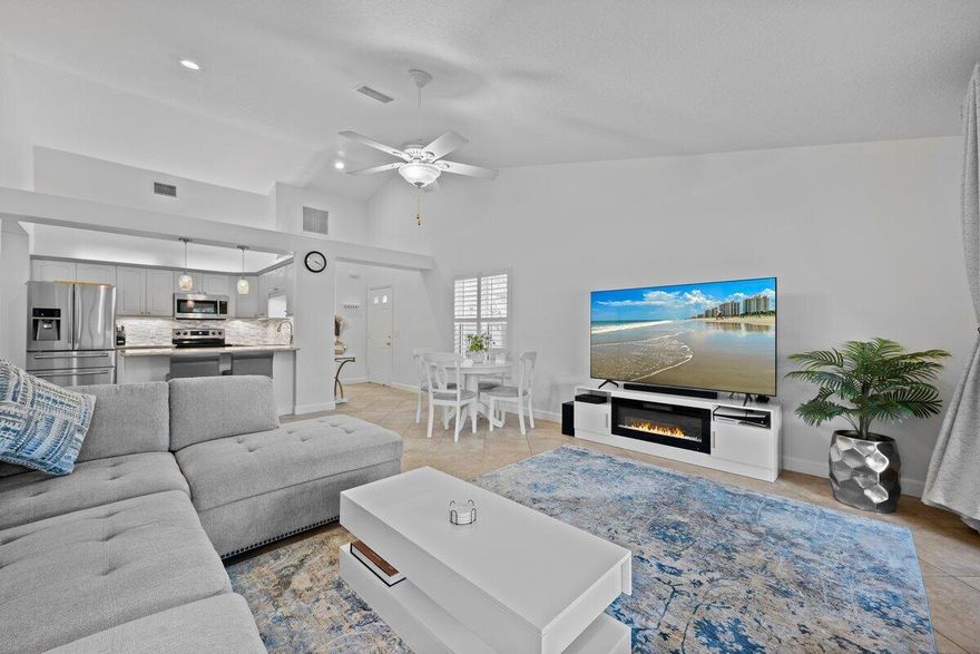 $4,000 is being offered to help with closing costs for a full asking price offer. Beautiful lakefront 2 bedroom 2 bathroom villa with stunning water views! Modern granite countertops, stainless steel appliances, and a spacious open floor plan featuring tile flooring throughout.  Live the Florida Dream!This villa combines the elegance of modern upgrades with the relaxed Florida lifestyle you've been dreaming of.Whether you're sipping coffee in your sunlit Florida room or hosting friends for lakeview dinners, this home delivers comfort and style. All measurements and square footage are approximate. Information should be independently verified.