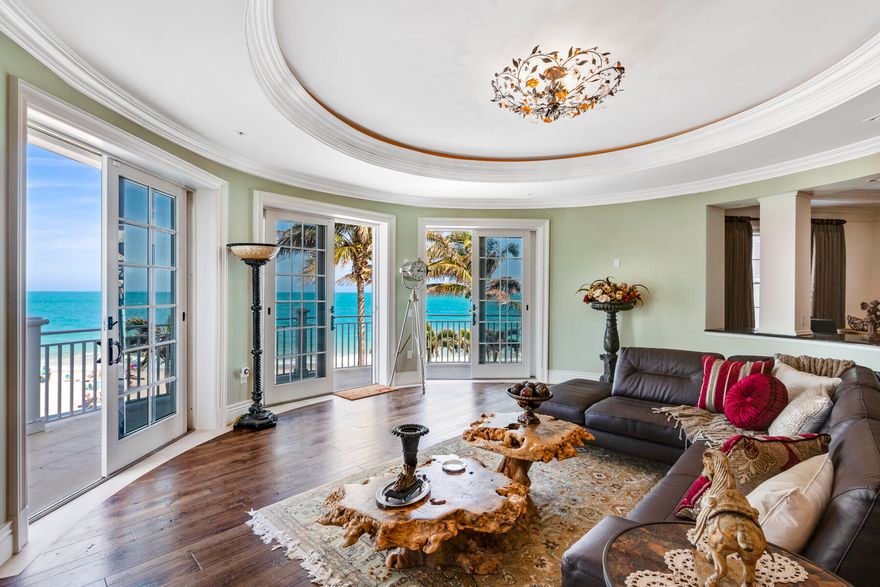 Direct oceanfront penthouse offering luxury living & flexible floor plan. Located in the heart of Ocean Drive so close to fine shops & restaurants. Panoramic ocean views from all major rooms. Offering 4 bdrms/ 3.5 baths; fine finishes; elevator; private entry hallway; Julia Child style kitchen; magnificent master suite w/2 spacious master closets; & spa-like bath retreat.