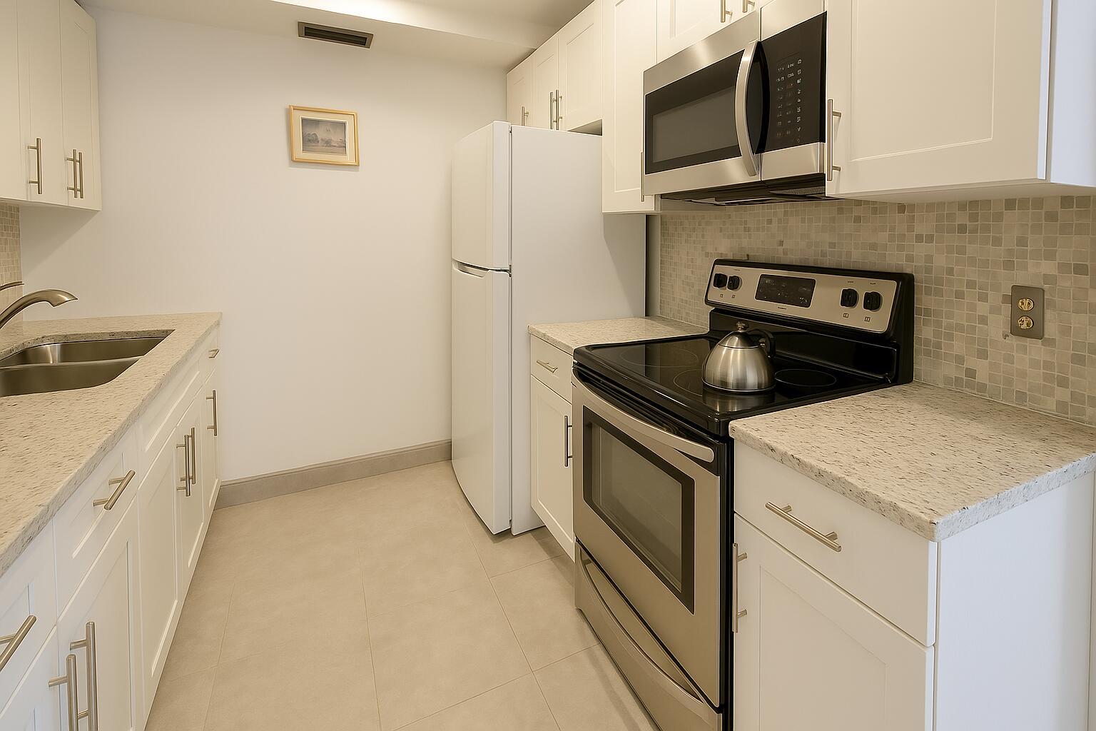 Desirable 55 plus community 3rd floor 2 bedroom ,1.5 baths, Cornwall condo, in this 55+ community. Dishwasher and refrigerator 3 yrs old. Renovated white cabinets in kitchen. Lake view in the back in the Florida room. Pictures are microsoft copilot ai enhanced. The lease is through April and there is the possibility it will be extended through Dec 2025. It is a 55+ community, with many amenities included in the rental fee. Water and cable included. Local pool, for the association, as well as large clubhouse pool. Tennis courts, pickle ball, movies, all included. Cornwall is a community a close distance to the clubhouse and houses of worship. Rent spree applicationhttps://apply.link/Xp-XCJE