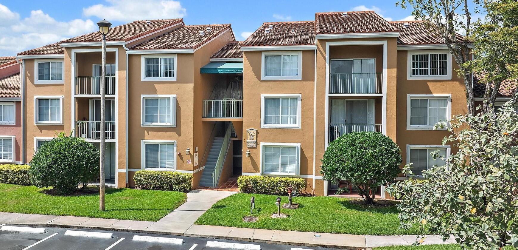 St. Andrews community--a prime location offering unparalleled convenience and comfort. This beautifully maintained 3rd-floor unit features 2 spacious bedrooms and 2 modern bathrooms, providing a delightful living experience. The living space adorned with vaulted ceilings, creates an open, inviting atmosphere. The updated kitchen boasts contemporary finishes and functionality, ideal for cooking and entertaining. Enjoy the ease of having Park Vista High School and West Boynton Park & Recreation Center right across the street, ensuring that excellent education and recreational amenities are just moments away.