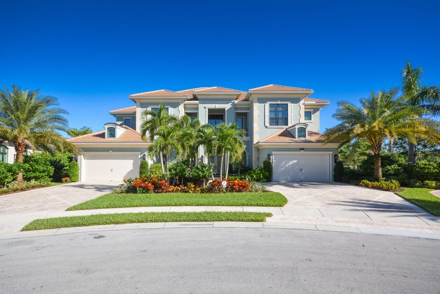 This beautiful residence has embraced its private setting with a modern construction design built to the highest standard. Set on a quiet cul-de-sac, this pristine never lived in expansive lakefront pool home is unparalleled  in custom woodwork, built-in & details. Featuring volume ceilings, custom moldings, marble floors downstairs & wide plank wood flooring upstairs. A spacious dining area flows to a chic gourmet kitchen with the best of Miele,Wolf and Sub Zero. The master and 4 guest en-suites are upstairs, with nestled around an addtl. Den w built-in cabinetry & wet bar. Oversized Club Room /office. Laundry rooms on 2 levels. 2 2-car garages, both with AC. The backyard embodies Florida living with summer kitchen,spectacular landscaping w/ custom lighting. Elevator& Full house generator