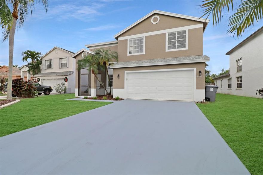 IMMACULATE 4 Bedroom 2 1/2 bath single family home like new but better. Completely remodeled and MOVE-IN ready. This home features a Brand new kitchen with shaker wood soft close cabinets, Quarts countertops, SS appliances, and opens up to the open concept living area. Large master bedroom is downstairs with new luxury vinyl plank floors, beautifully remodeled en-suite and a walk-in closet. Up stairs features the same beautiful luxury vinyl plank floors throughout, 3 bedrooms and a remodeled bathroom. Bonus features: New A/C system, New LED lights and light fixtures, Freshly painted, Large backyard, Great school zone, and very cheap HOA. Schedule your Private showing today!