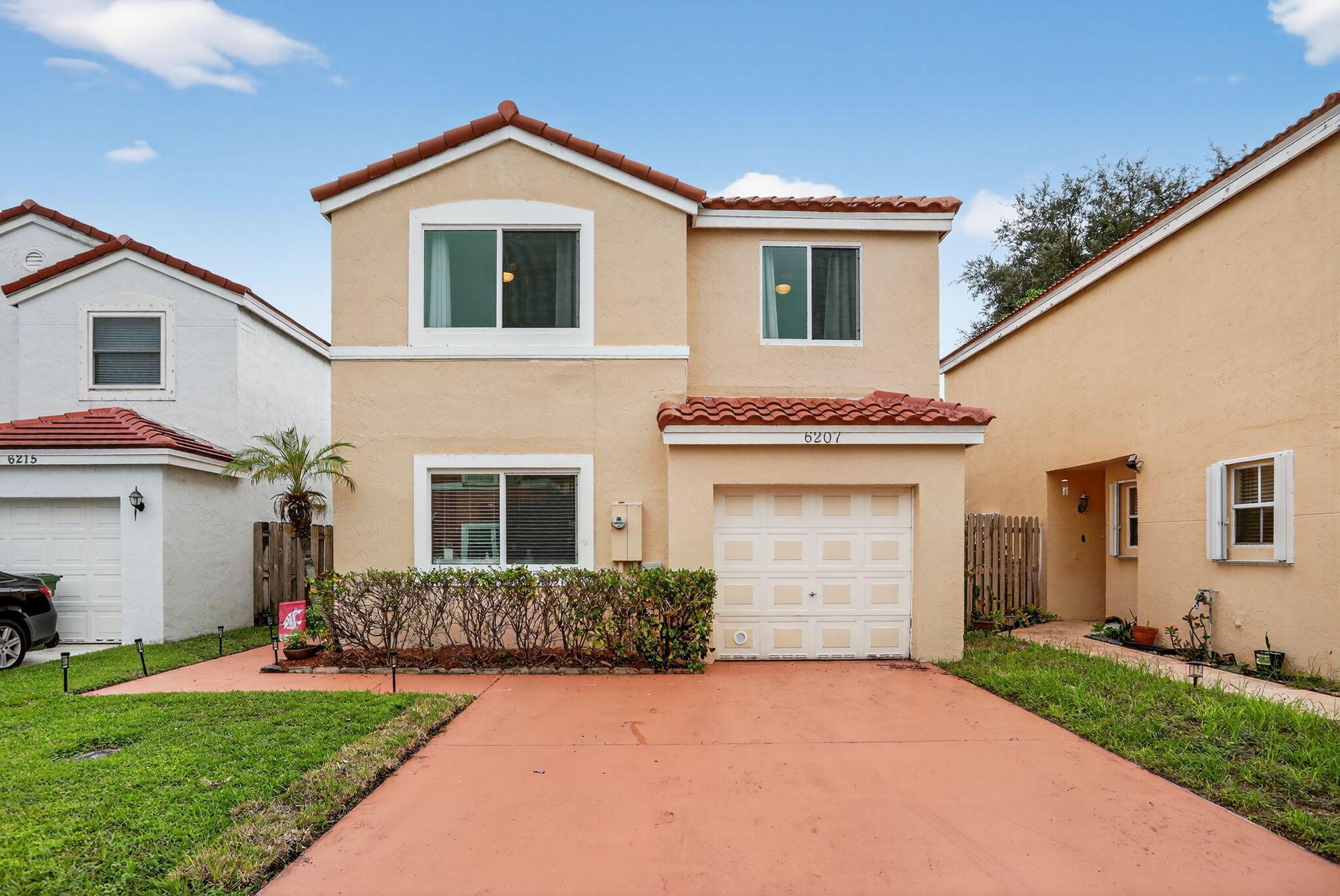 UPDATED 4 BEDROOM 2 !/2 BATH FENCED HOME WITH SO MANY NEWER UDATES SUCH AS: ROOF 2024, IMPACT WINDOWS & DOOR COMPLETE 2024, AC 2021, 1ST FLOOR TILES 2021, UPDATED KITCHEN 2021 W/ALL NEW APPLIANCES, DINING AREA HAS BUILT IN BAR AREA WITH BEVERAGE COOLER INSTALLED, 1ST FLOOR 1/2 BATH RENO 2021, 2ND FLOOR BATH RENO 2022, WASHER DRYER 2020, GARAGE HAS FINISHED VINYL FLOORING, TV INSTALLED USED AS A PLAYROOM CAN BE USED EASILY AS GARAGE. LARGE BACKYARD WITH HUGE PATIO, KIDS PLAY EQUIPMENT, STORAGE SHED, GARAGE HAS SIDE ENTRY. WONDERFUL FAMILY HOME IN VERY DESIRABLE SECTION OF CORAL BAY, GATED COMMUNITY OFFERS 3 POOLS, PLAYGROUND & MORE WITH LOWEST HOA IN THE AREA, WALK TO A+ RATED SCHOOLS, SHOPPING AND SO MUCH MORE!