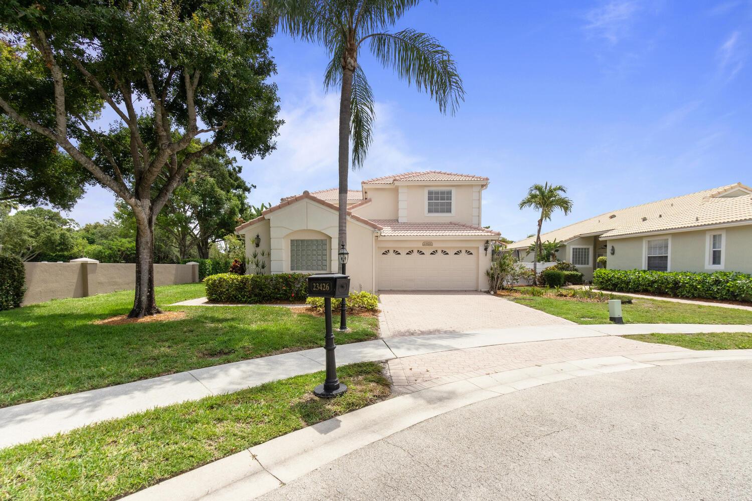 Perfectly located home in a peaceful Boca Pointe Gated Neighborhood on a Cul-de-Sac. This updated 2 story home features a fully renovated master bath. Upgrades include: Porcelain Tile in Master Bed/Bath & Living Room, Quartz Countertops, Modern Stainless-Steel Appliances, 28 Ft ceilings with a great floorplan. The house is centrally located in Boca in an A rated school district. Walking distance to dining, shopping, and exercise gym. Minutes to I-95, Florida Turnpike, and the Beach. Short-Term Rental Available!