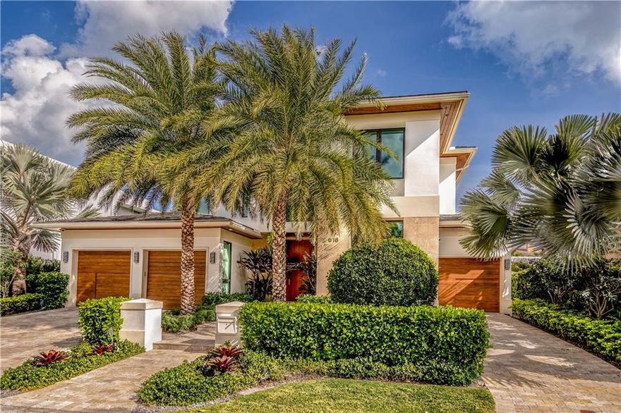 Located off the desirable Las Olas BLVD, this 5 bed 6.5 bath home was built in 2014 by award winning VCM Builders & Architect Randall Stofft. Interior professionally designed by Marc-Michaels Interiors. The home features 12' ceilings throughout, an exceptional gourmet kitchen with high end Thermador appliances, 3 car garage, elevator, beautiful large outdoor living space, multiple living/family rooms and large office. Each bedroom offers its own bathroom with one located on the main floor. Brand new boat lift & large dock with no fixed bridges to the ocean. At a completion/purchase cost of more then $4 million dollars in 2014, this house is ready to sell.