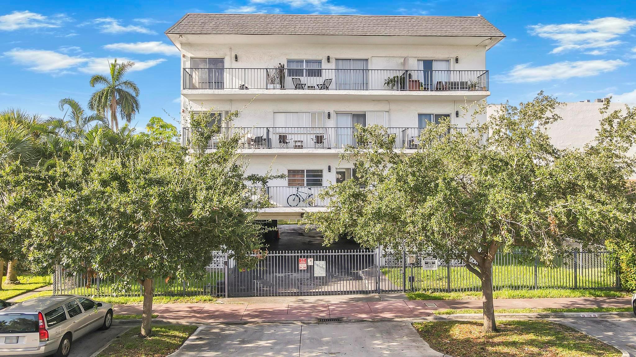 Offering an updated 1-bedroom, 1-bath unit with a perfect view, 2 balconies and blend of comfort, charm, and convenience — plus a private parking spot, a true luxury in this area. Enjoy a bright, open-concept layout with sleek tile flooring, a modern kitchen featuring stainless steel appliances, and a spacious bedroom and bathroom. Situated in a secure, boutique building just steps from the best of Miami Beach — top restaurants, vibrant nightlife, serene parks, and everything that makes this city so iconic.