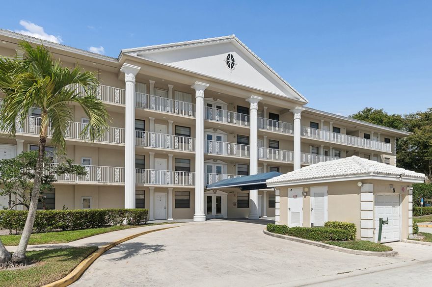 Beautiful 2BR/2BA penthouse in Whitehall with serene courtyard and clubhouse views. This spacious unit features a versatile den/office that can be used as a bonus room or workspace. Upgrades include new kitchen appliances, new carpet throughout, and impact windows. The unit offers generously sized bedrooms and plenty of living space. Community amenities include four heated pools, a clubhouse, and a fitness center. Conveniently located close to downtown shopping, dining, and restaurants.