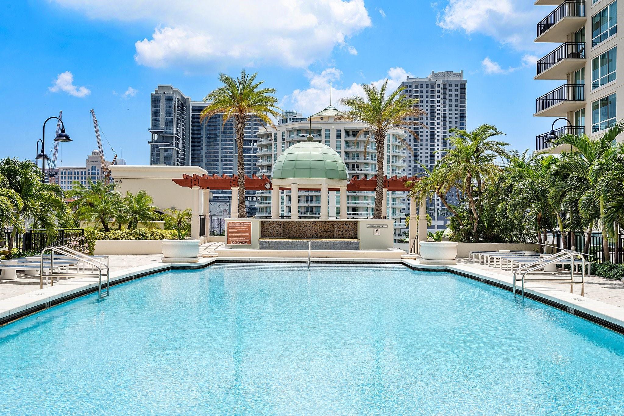 Exquisite 2/2 residence at The Symphony, Fort Lauderdale’s premier riverfront enclave in the Arts & Entertainment District. Revel in sunset vistas and the boat parade from a community offering resort-style amenities—EV-ready garage, full-service salon, fitness center, theater, heated pool, and 24/7 staffed security. Refined living requires 700+ FICO; pets =35 lbs considered. A rare opportunity for sophisticated luxury. Schedule your private tour today.