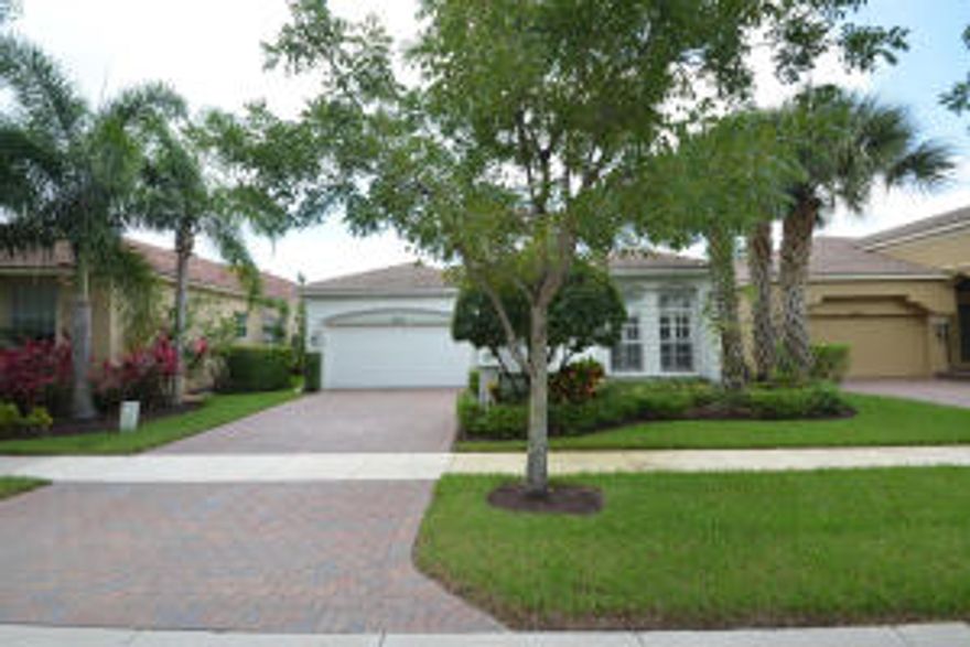 BEST PRICE on Fontana model with preserve water view. Live the resort style lifestyle. Kitchen equip with  42'' Wood Cabinets, Pull Outs, Granite Counters, tumble stone back splash, large pantry and under cabinets lighting. All the appliances less than 18 months new, include brand new A/C unit less than 3 months old. Large Diagonal Tile with gorgeous Mosaic Medallion in Entry Foyer. Tray Ceiling in Formal Dining room, accordion Hurricane Shutters. 2 Bedroom + Den/Office. Den/Office can easily converted back to the 3rd bedroom...just add closet. Enjoy breakfast while enjoying the natural preserve and water view. Master bedroom have new porcelain tile along with two California walk closet