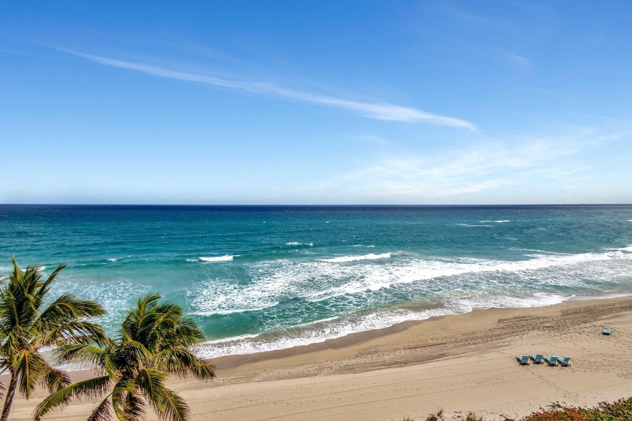 Wake up every morning to a beautiful sunrise and 400' of oceanfront beach. Lovely 2/2 with larger living room and larger balcony space. Extremely friendly community with the oceanfront pool being the center of attention. Maintenance fee includes new 2025 mandatory reserves and building insurance.